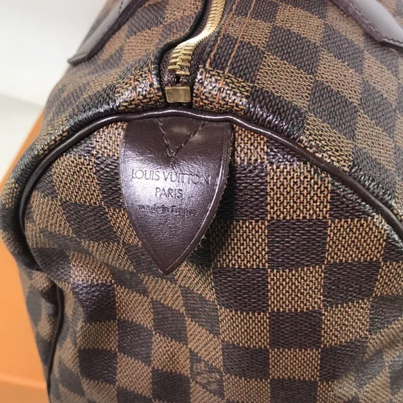 Speedy 30 damier ebene Louis Vuitton - Picture 4 of 15